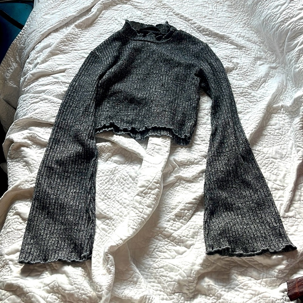 Long sleeve crop top